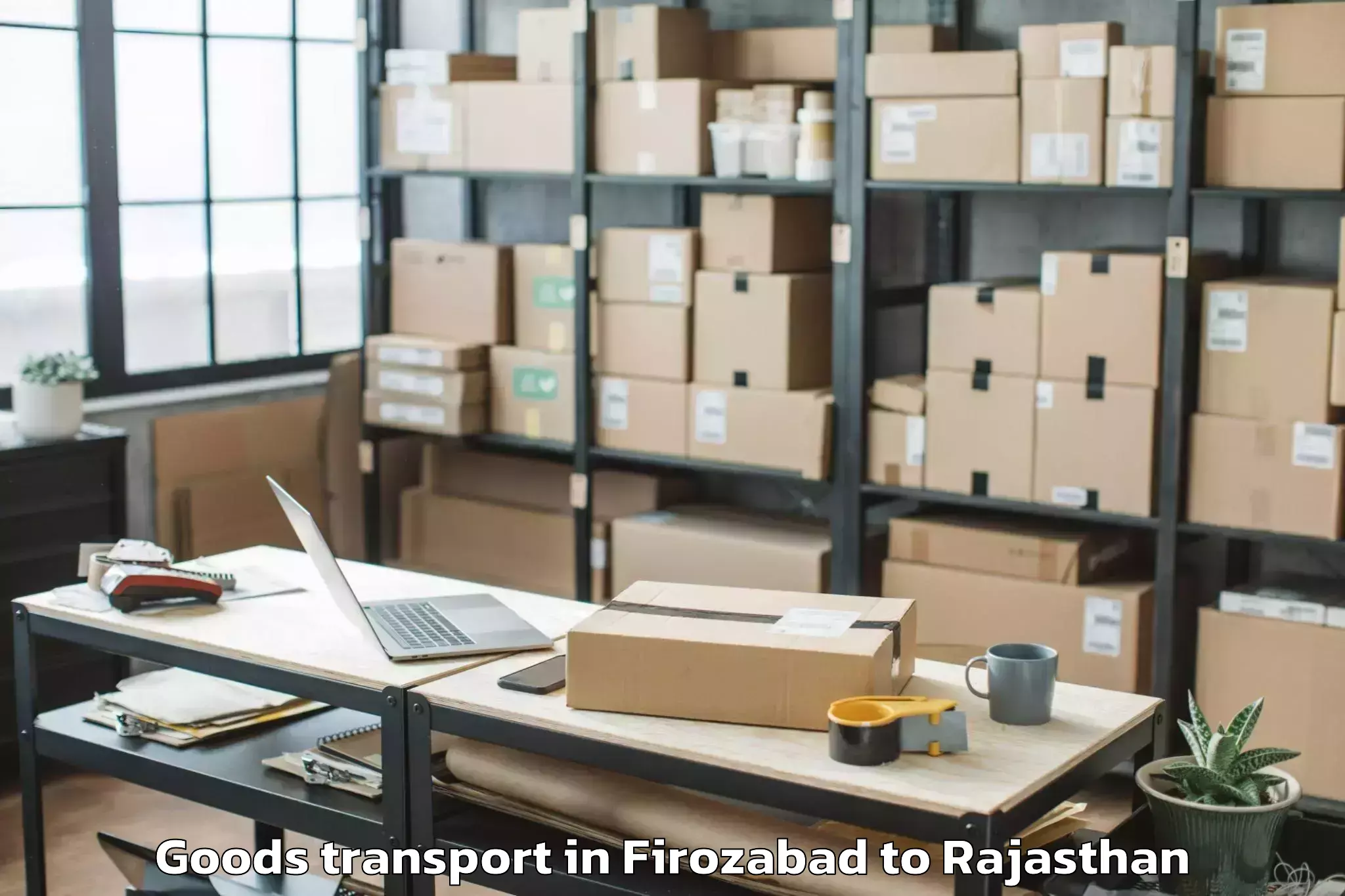 Book Firozabad to Deshnok Goods Transport